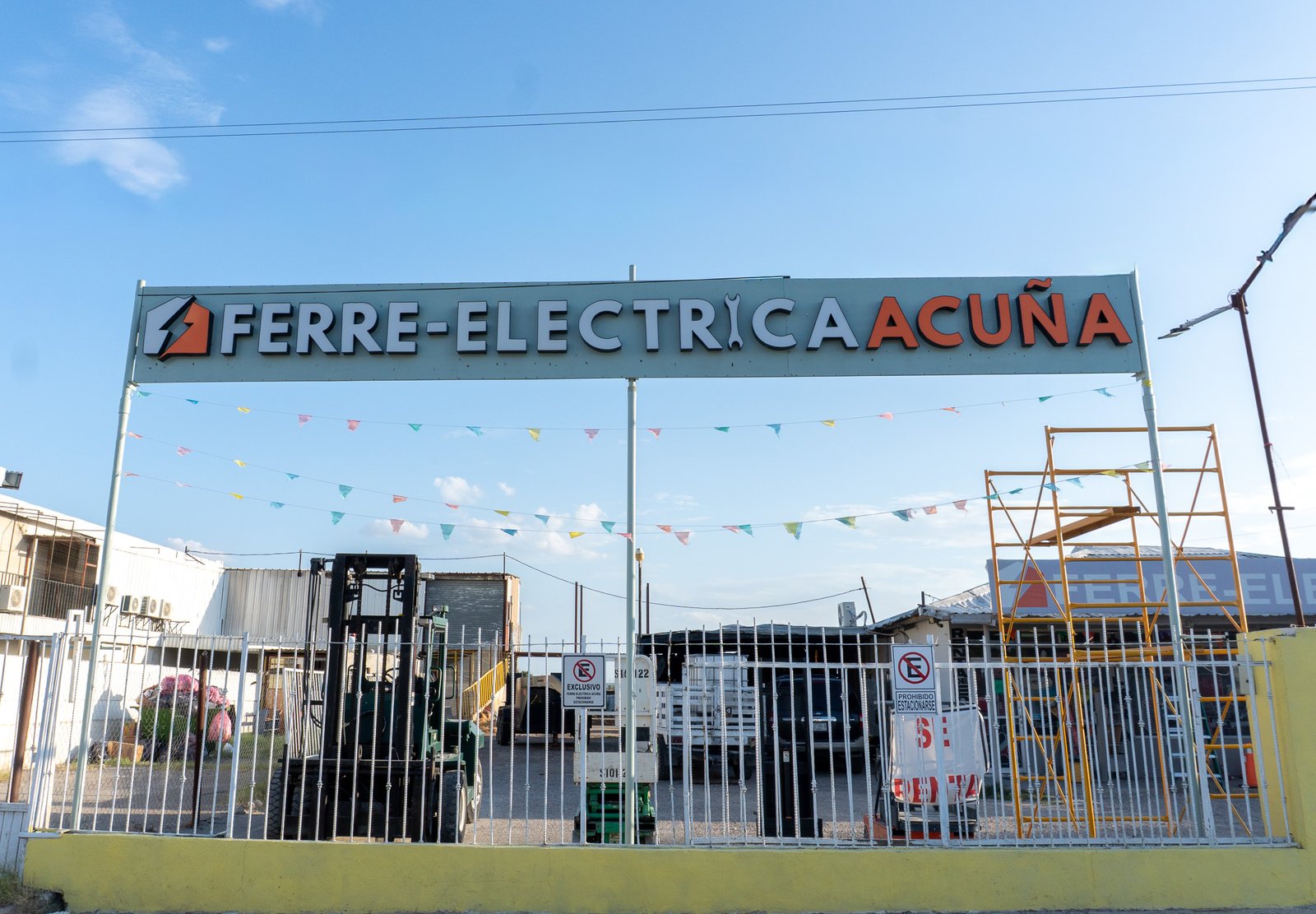 Letrero 3D Ferre Eléctrica en Acuña