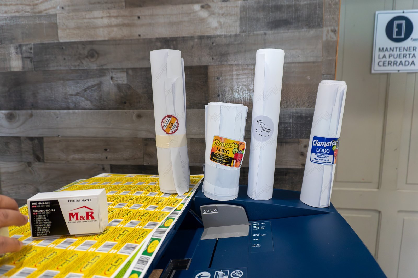 Etiquetas listas para entrega